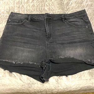 Black cut of shorts